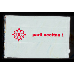 Masque coton blanc "Parli occitan"