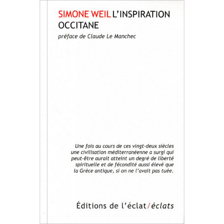 Essais philosophiques dédiés à l'Occitanie - S. Weil