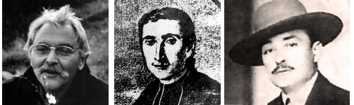 Yves Rouquette, l'abbé Fabre et Joseph d'Arbaud