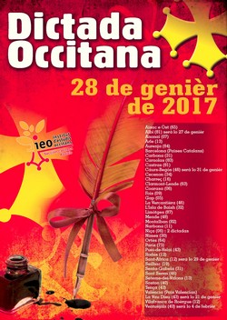 affiche de la dictada occitana 2017